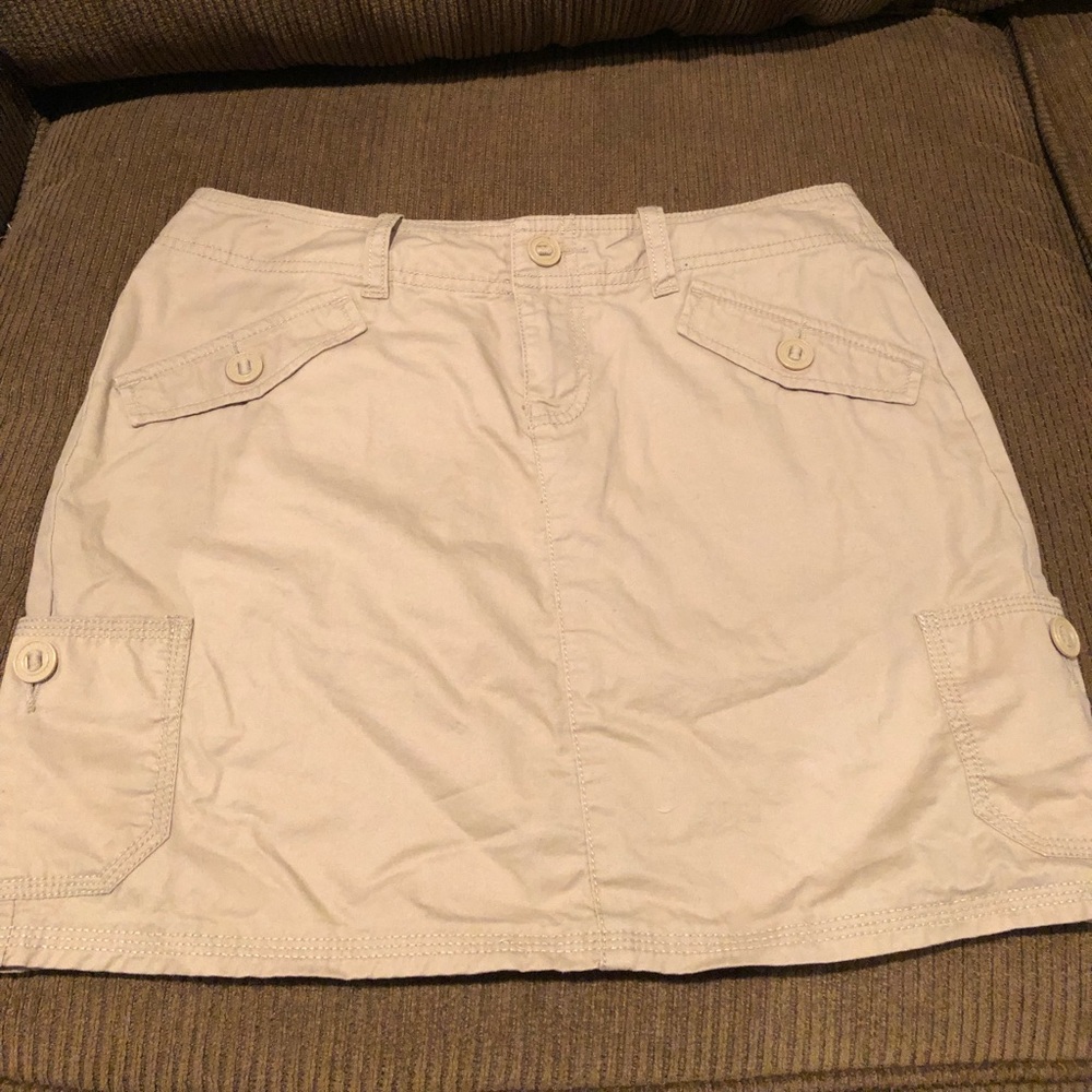 Gap khaki mini skirt